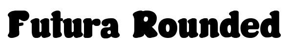 Futura Rounded font preview